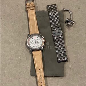 Michele Sport Sail Diamond Watch w/ Multiple Bands